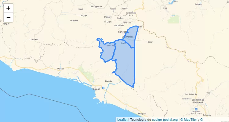 Tarrazu, San Jose ZIP Code - Costa Rica