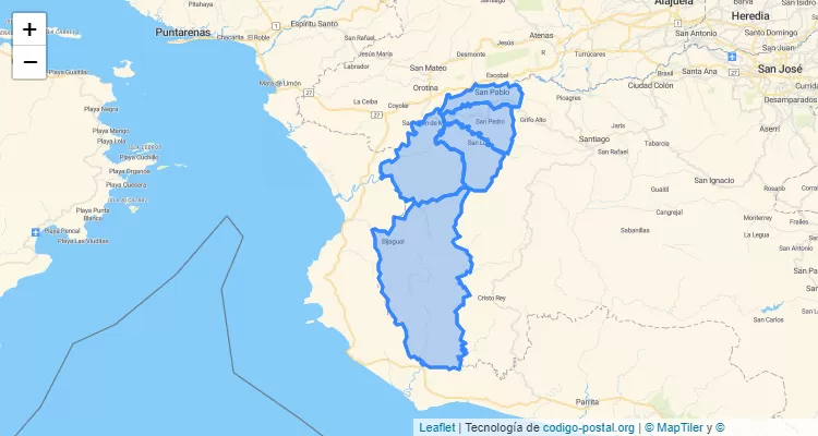 Turrubares, San Jose ZIP Code - Costa Rica