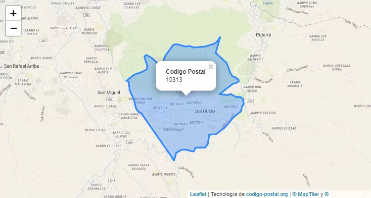 Código Postal Distrito Los Guido, Desamparados - San Jose - Costa Rica