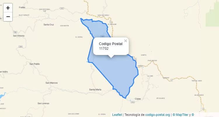 Código Postal 11702 | Costa Rica