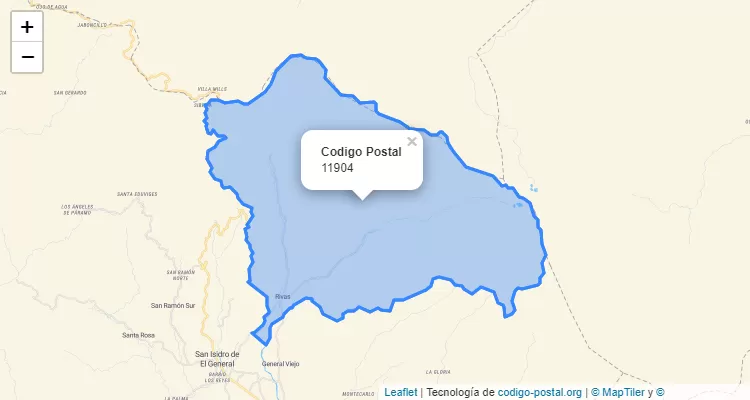 CEP Distrito Rivas, Perez Zeledon - San Jose - Costa Rica