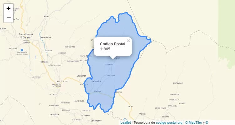 CEP Distrito San Pedro, Perez Zeledon - San Jose - Costa Rica