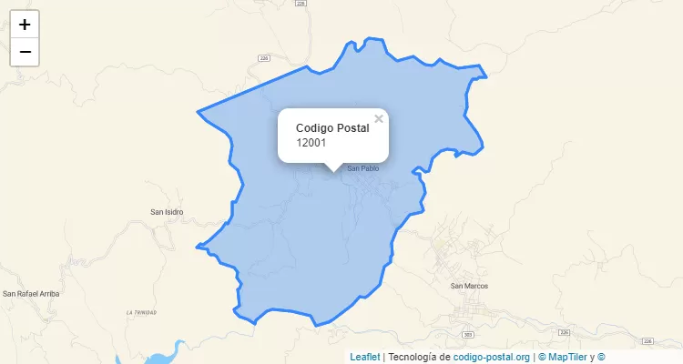 Código Postal 12001 | Costa Rica