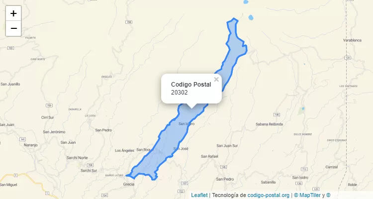 Código Postal 20302 | Costa Rica