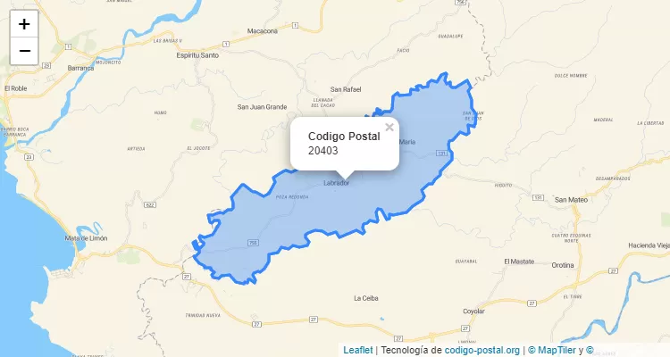 Código Postal 20403 | Costa Rica