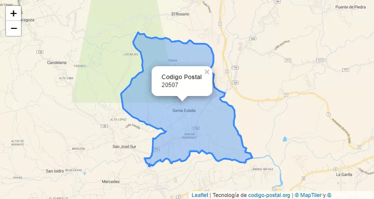 CEP Distrito Santa Eulalia, Atenas - Alajuela - Costa Rica