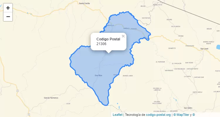 Código Postal 21306 | Costa Rica