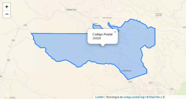 ZIP Code 30509 | Costa Rica
