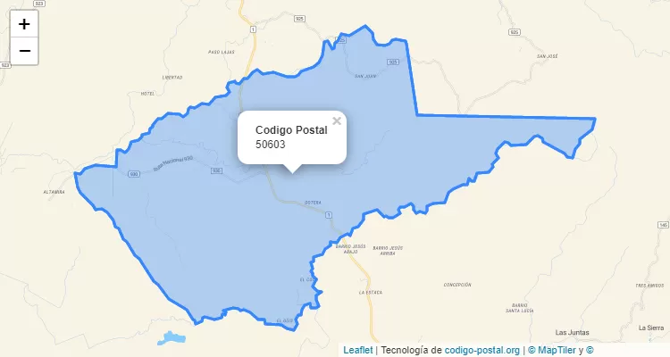 Código Postal 50603 | Costa Rica