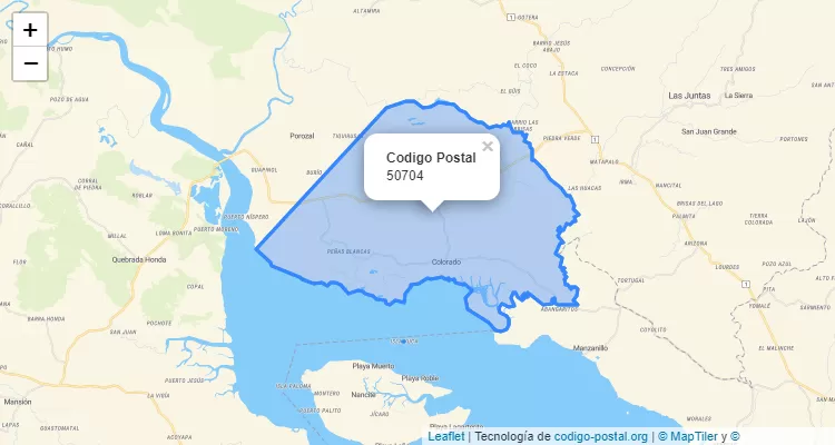 Código Postal 50704 | Costa Rica