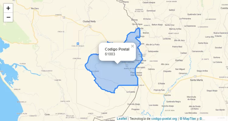 CEP Distrito Paso Canoas, Corredores - Puntarenas - Costa Rica