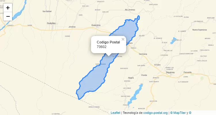 Código Postal 70602 | Costa Rica