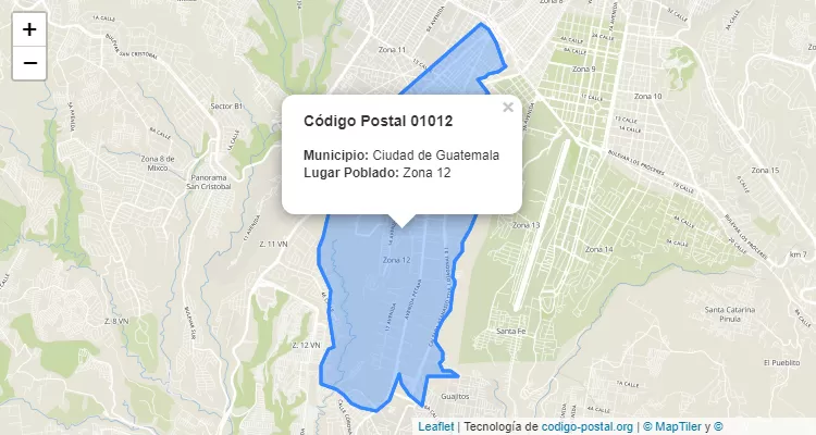 Código Postal Ciudad Zona 12 en Ciudad de Guatemala, Guatemala - Guatemala