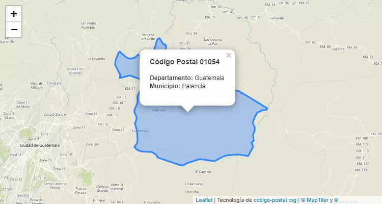 Canton Ojo de Agua en Palencia, Guatemala ZIP Code - Guatemala