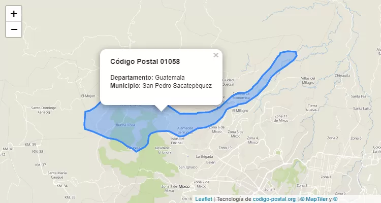 Aldea Chillani en San Pedro Sacatepequez, Guatemala ZIP Code - Guatemala