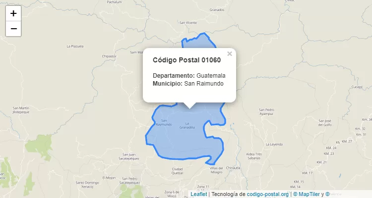 Código Postal Caserio Los Velasquez en San Raymundo, Guatemala - Guatemala