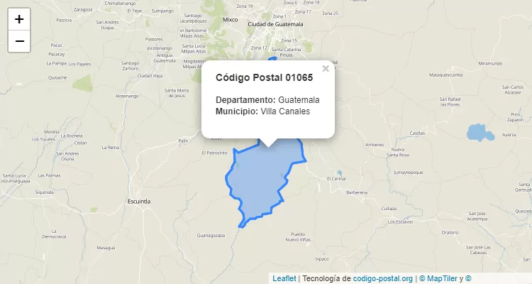 Código Postal Caserio San Gregorio Vista al Lago en Villa Canales, Guatemala - Guatemala