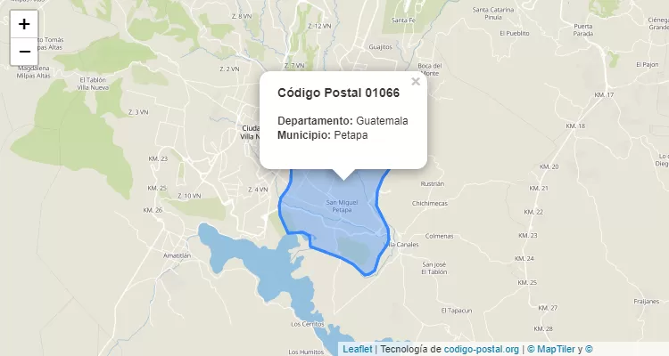 Código Postal Caserio Taltic en Petapa, Guatemala - Guatemala
