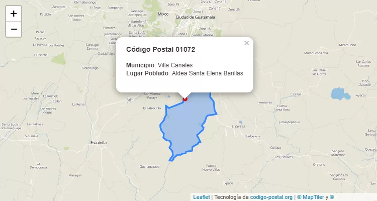 Código Postal Aldea Santa Elena Barillas en Villa Canales, Guatemala - Guatemala