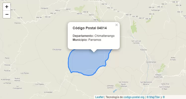 Código Postal Aldea Chirijuyup en Parramos, Chimaltenango - Guatemala