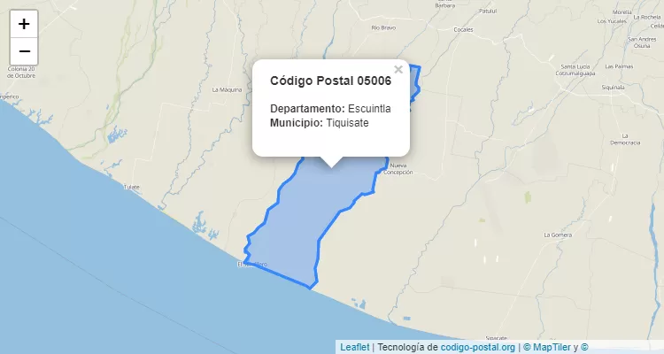 Código Postal Caserio Rinconcito en Tiquisate, Escuintla - Guatemala