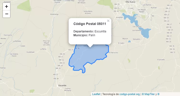 Código Postal Colonia Colonia San Francisco en Palin, Escuintla - Guatemala