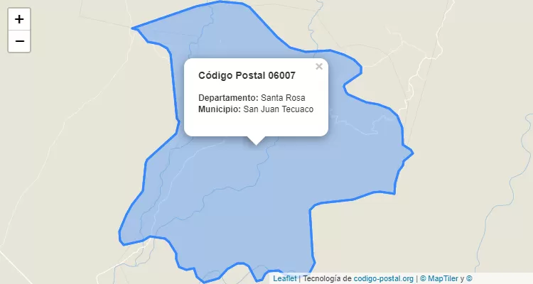 Código Postal Caserio Margaritas en San Juan Tecuaco, Santa Rosa - Guatemala