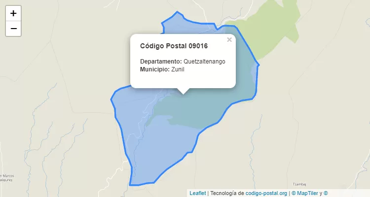 Código Postal Caserio Chimucubal en Zunil, Quetzaltenango - Guatemala