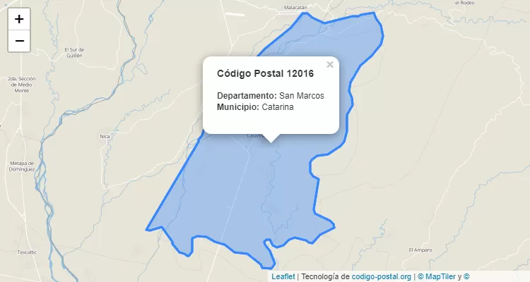 Caserio Huitzitzil en Catarina, San Marcos ZIP Code - Guatemala