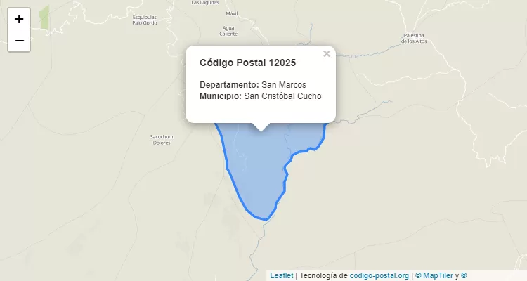 Código Postal Caserio Rio Santo en San Cristobal Cucho, San Marcos - Guatemala