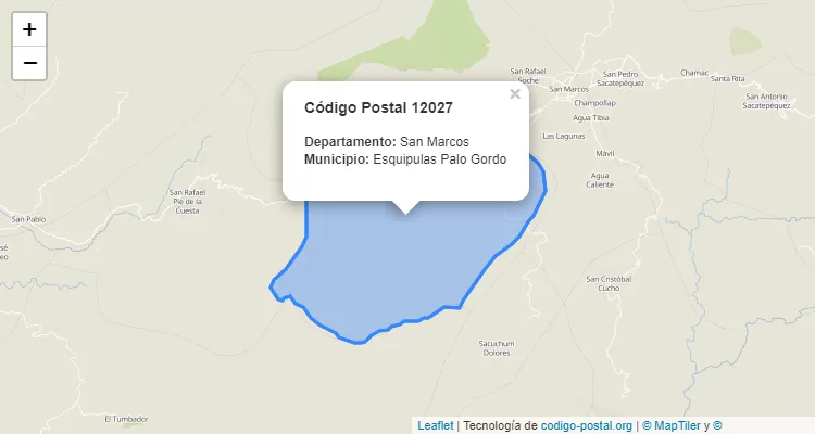 Código Postal Caserio Jerusalem en Esquipulas Palo Gordo, San Marcos - Guatemala