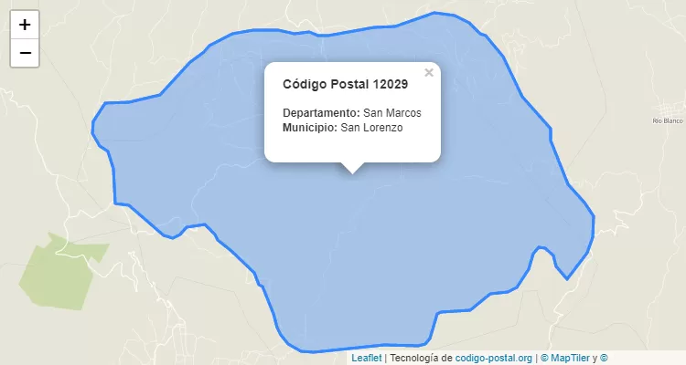 Código Postal Caserio Paconche en San Lorenzo, San Marcos - Guatemala