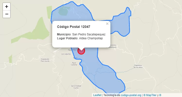 Código Postal Aldea Champollap en San Pedro Sacatepequez, San Marcos - Guatemala