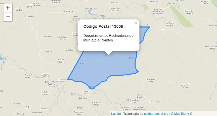 Código Postal Caserio San Francisco en Nenton, Huehuetenango - Guatemala