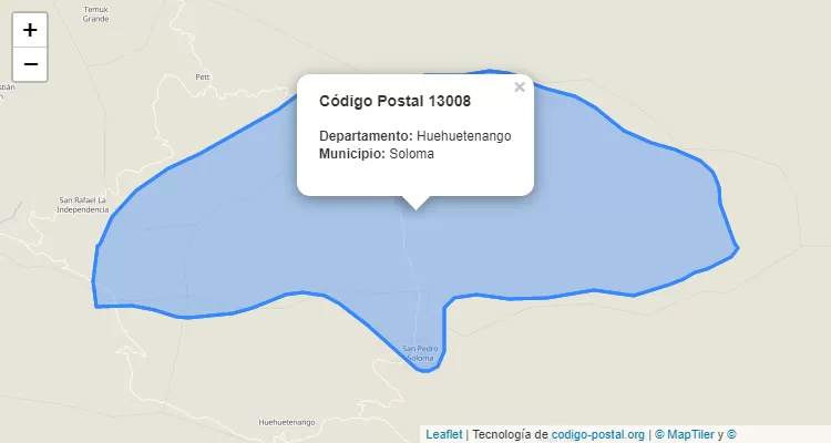 Código Postal Aldea Becaguich en Soloma, Huehuetenango - Guatemala