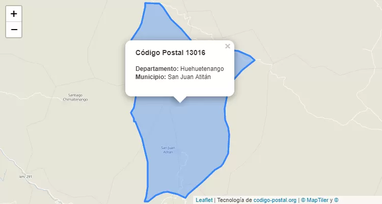 Código Postal Aldea Camul en San Juan Atitan, Huehuetenango - Guatemala