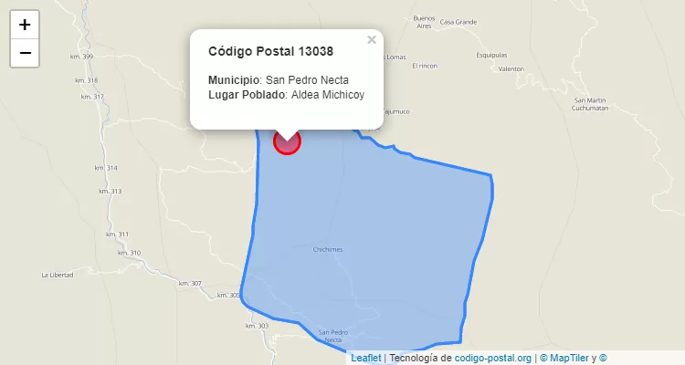 Código Postal Aldea Michicoy en San Pedro Necta, Huehuetenango - Guatemala