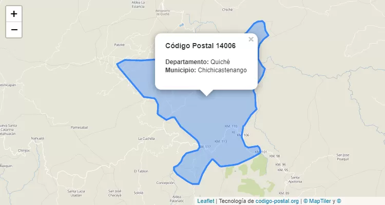 Código Postal Canton Chuguexa II A en Chichicastenango, Quiché - Guatemala