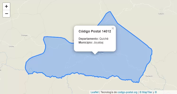 Código Postal Caserio La Comunidad en Joyabaj, Quiché - Guatemala