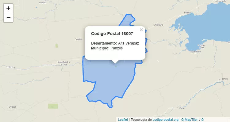 Código Postal Pueblo Panzos en Panzos, Alta Verapaz - Guatemala