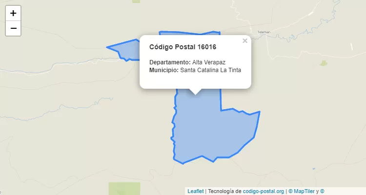 Código Postal Aldea Campur en Santa Catalina la Tinta, Alta Verapaz - Guatemala