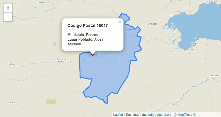 Código Postal Aldea Teleman en Panzos, Alta Verapaz - Guatemala