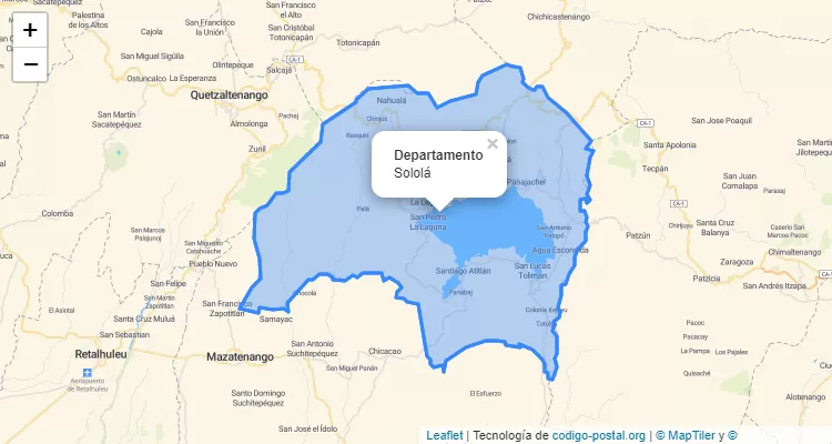 Departamento Sololána Guatemala.