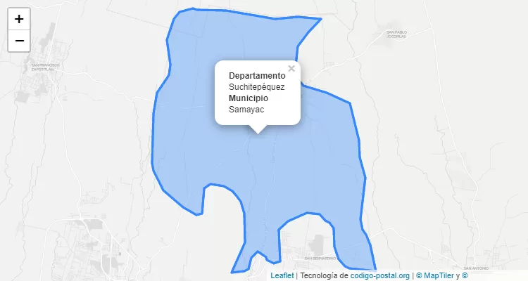 Samayac, Suchitepéquez ZIP Code - Guatemala