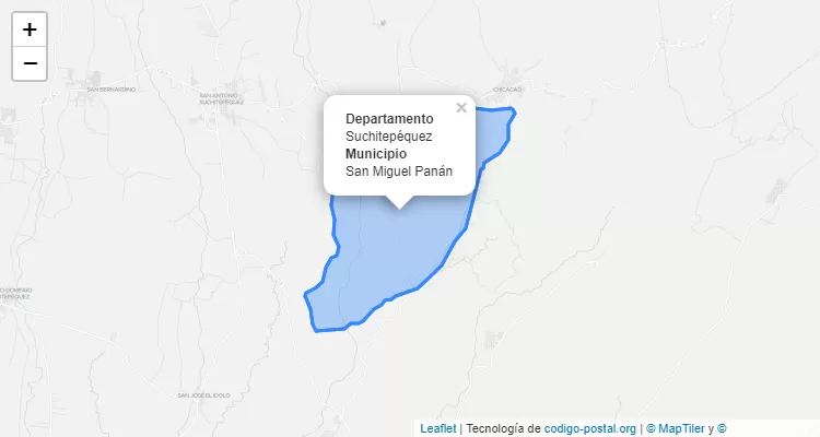 San Miguel Panan, Suchitepéquez ZIP Code - Guatemala