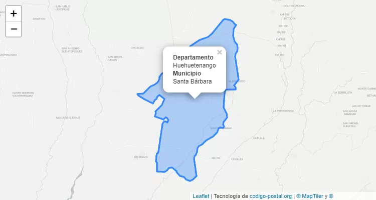 Santa Barbara, Suchitepéquez ZIP Code - Guatemala