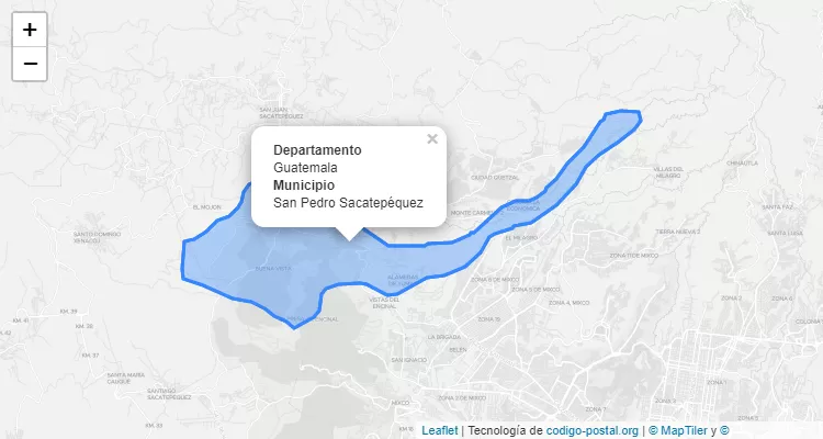 San Pedro Sacatepequez, Guatemala ZIP Code - Guatemala