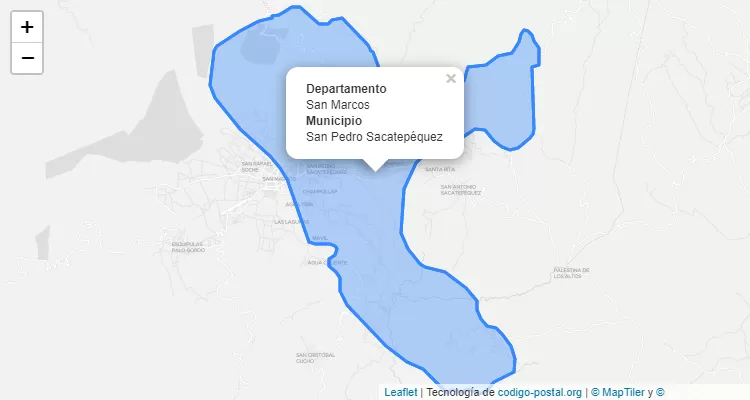Código Postal San Pedro Sacatepequez, San Marcos - Guatemala