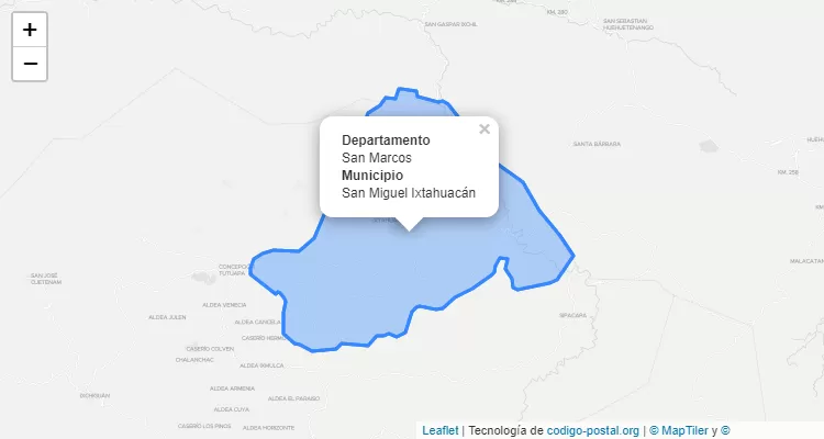 San Miguel Ixtahuacán, San Marcos ZIP Code - Guatemala
