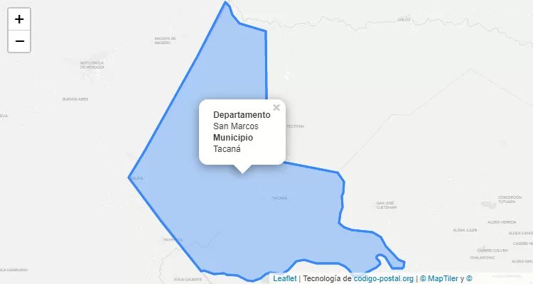 Tacana, San Marcos ZIP Code - Guatemala